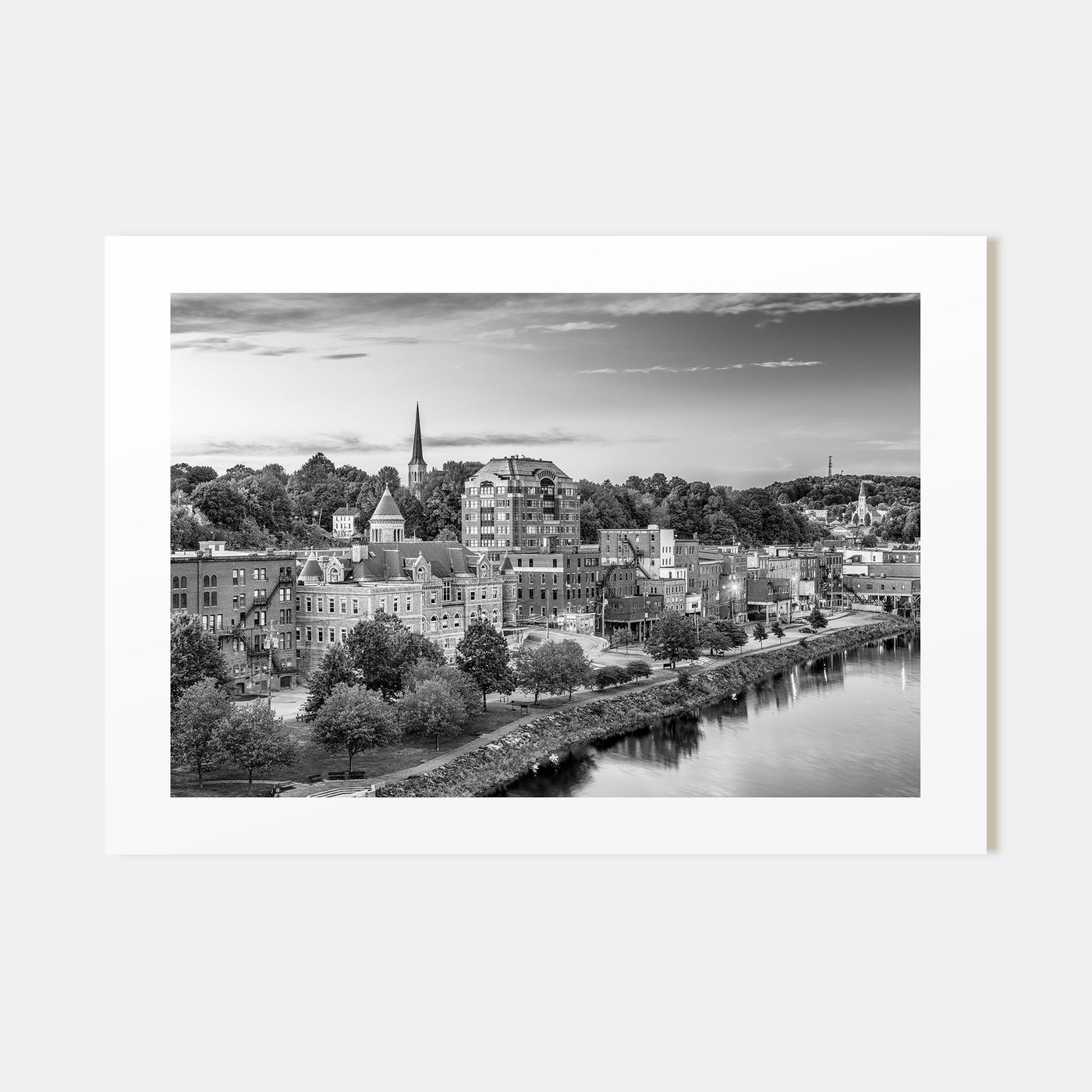 Maine Landscape B&W Poster