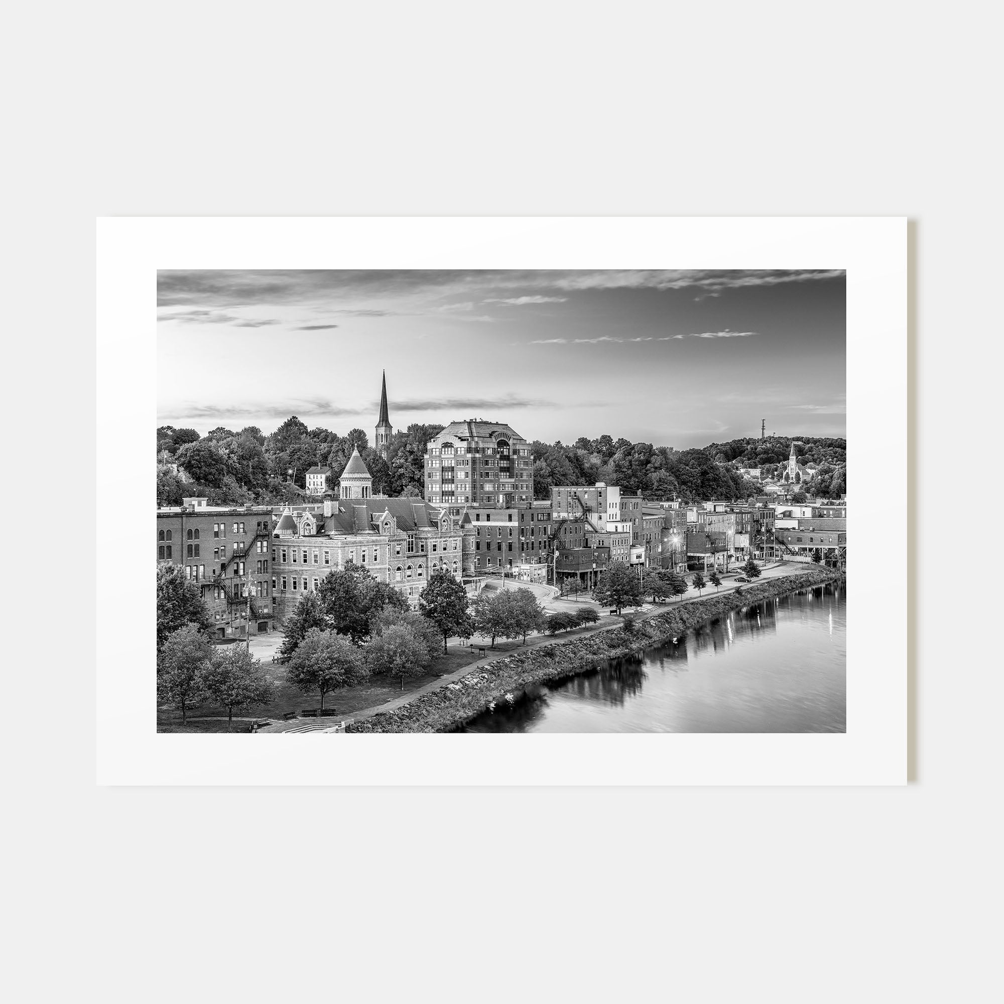 Maine Landscape B&W Poster