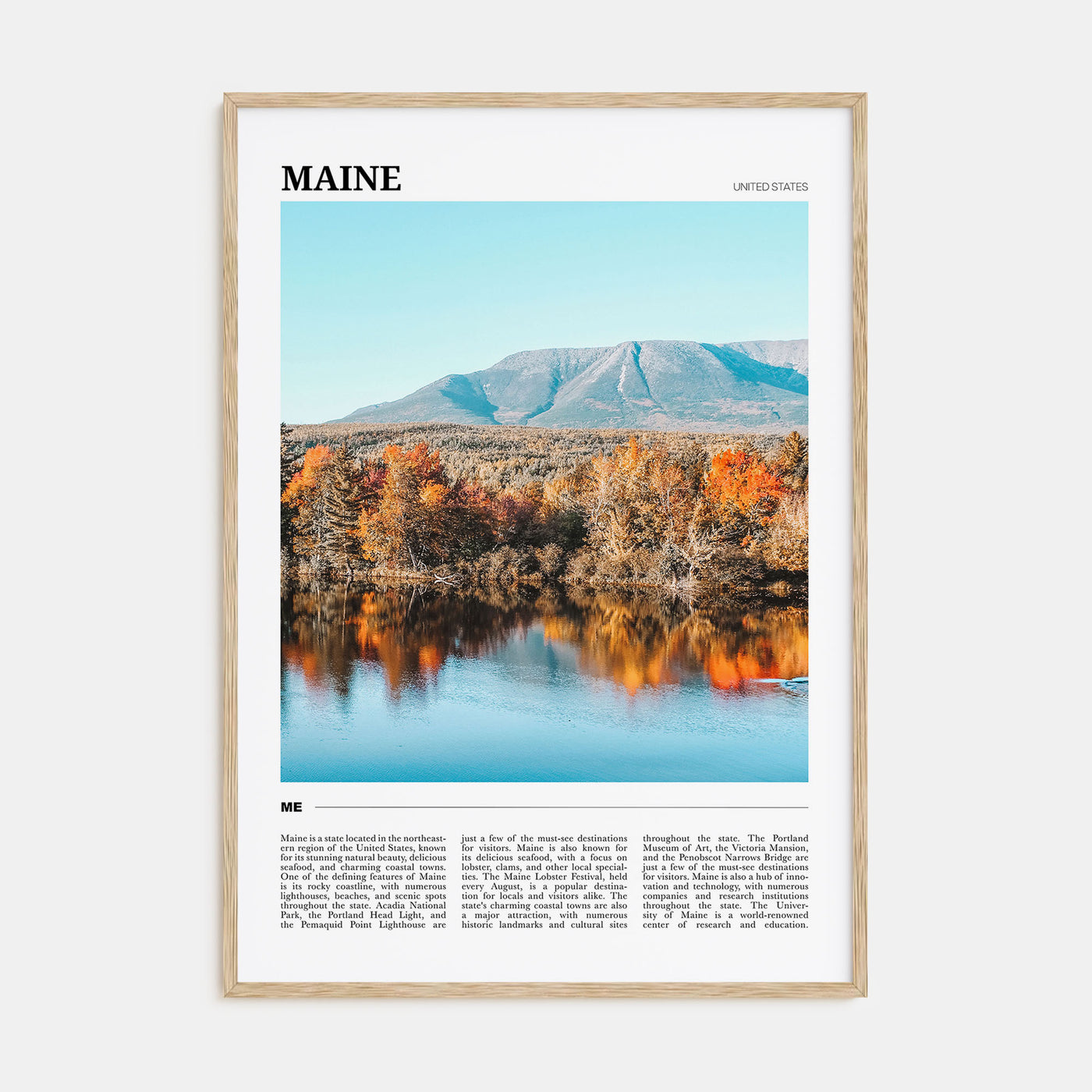 Maine Travel Color No 2 Poster