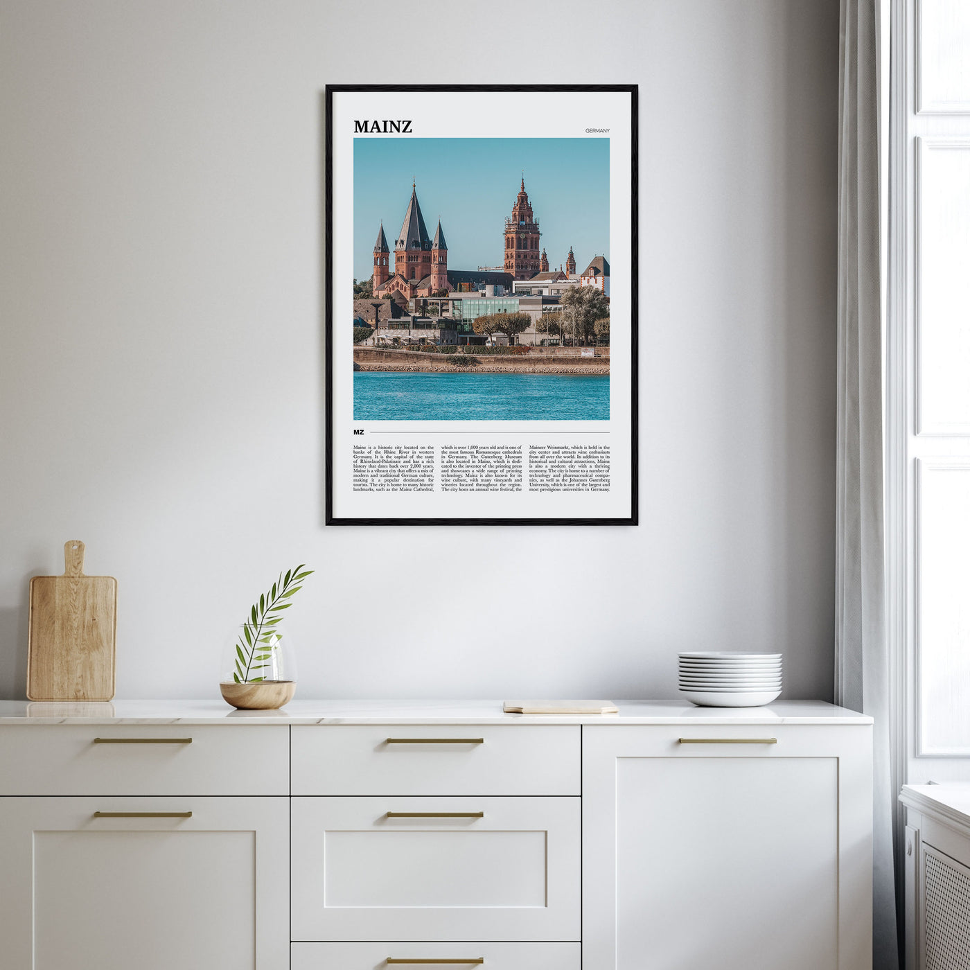 Mainz Travel Color Poster