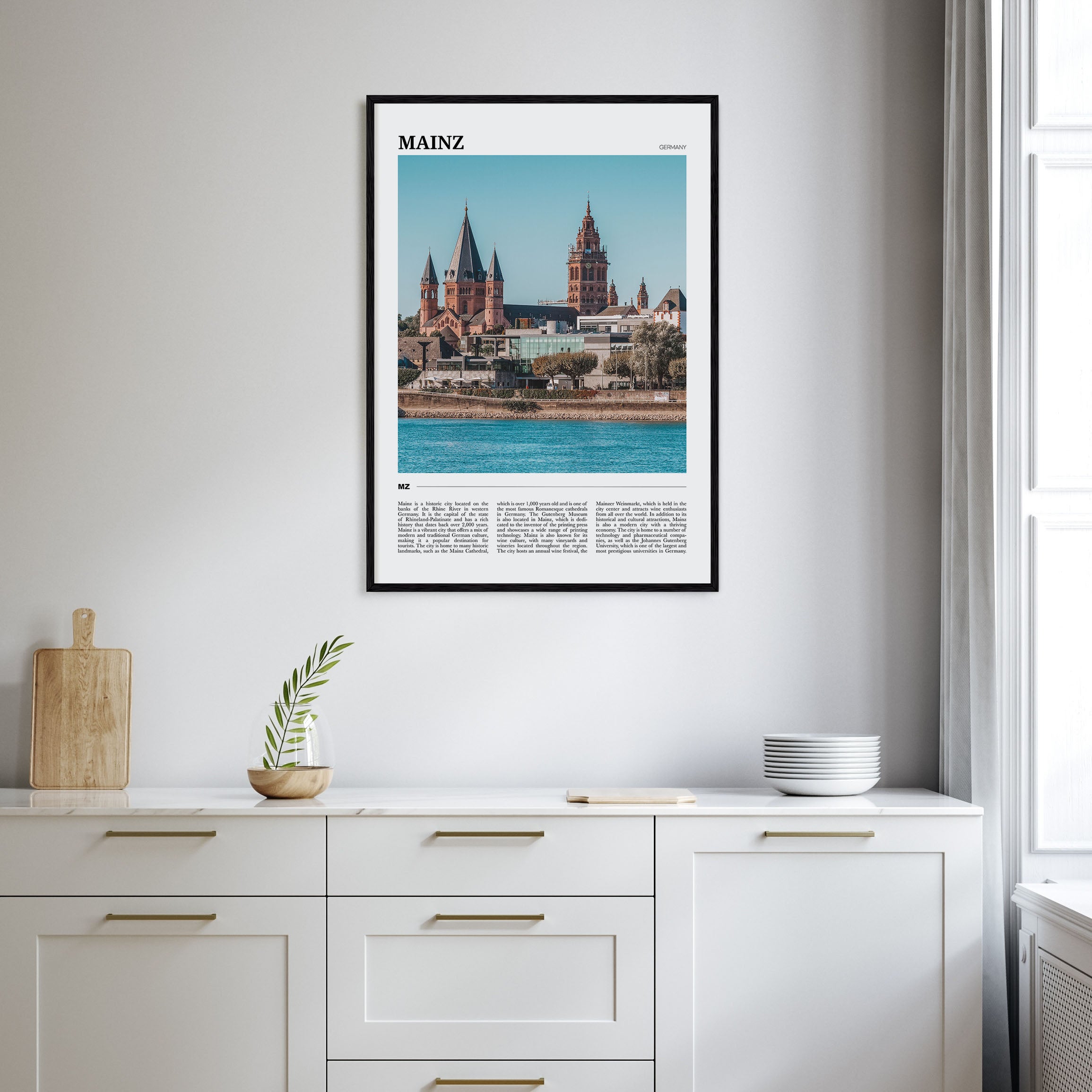 Mainz Travel Color Poster
