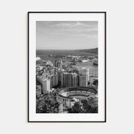 Málaga Photo B&W Poster