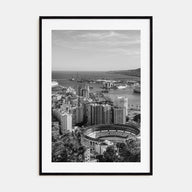 Málaga Photo B&W Poster
