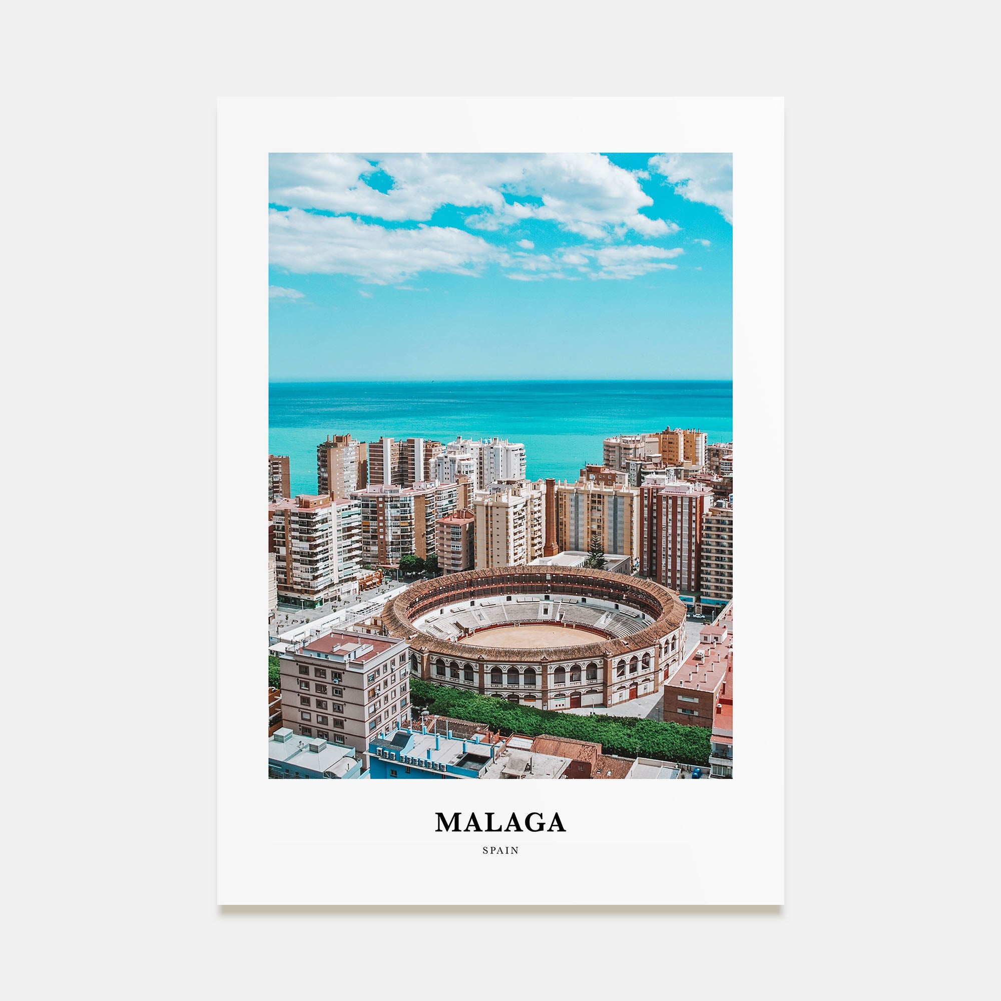 Málaga Portrait Color Poster