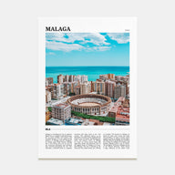 Málaga Travel Color Poster