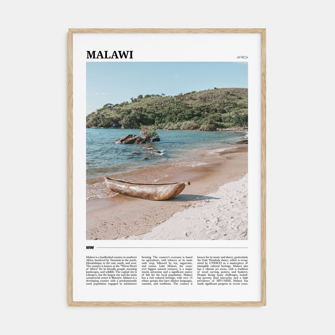 Malawi Travel Color Poster