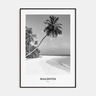 Maldives Portrait B&W No 1 Poster