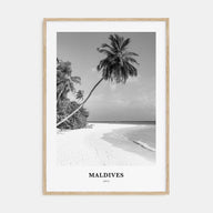 Maldives Portrait B&W No 1 Poster