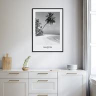 Maldives Portrait B&W No 1 Poster