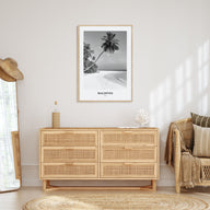 Maldives Portrait B&W No 1 Poster