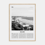 Malibu Travel B&W No 2 Poster