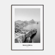 Mallorca Portrait B&W No 1 Poster