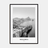 Mallorca Portrait B&W No 1 Poster