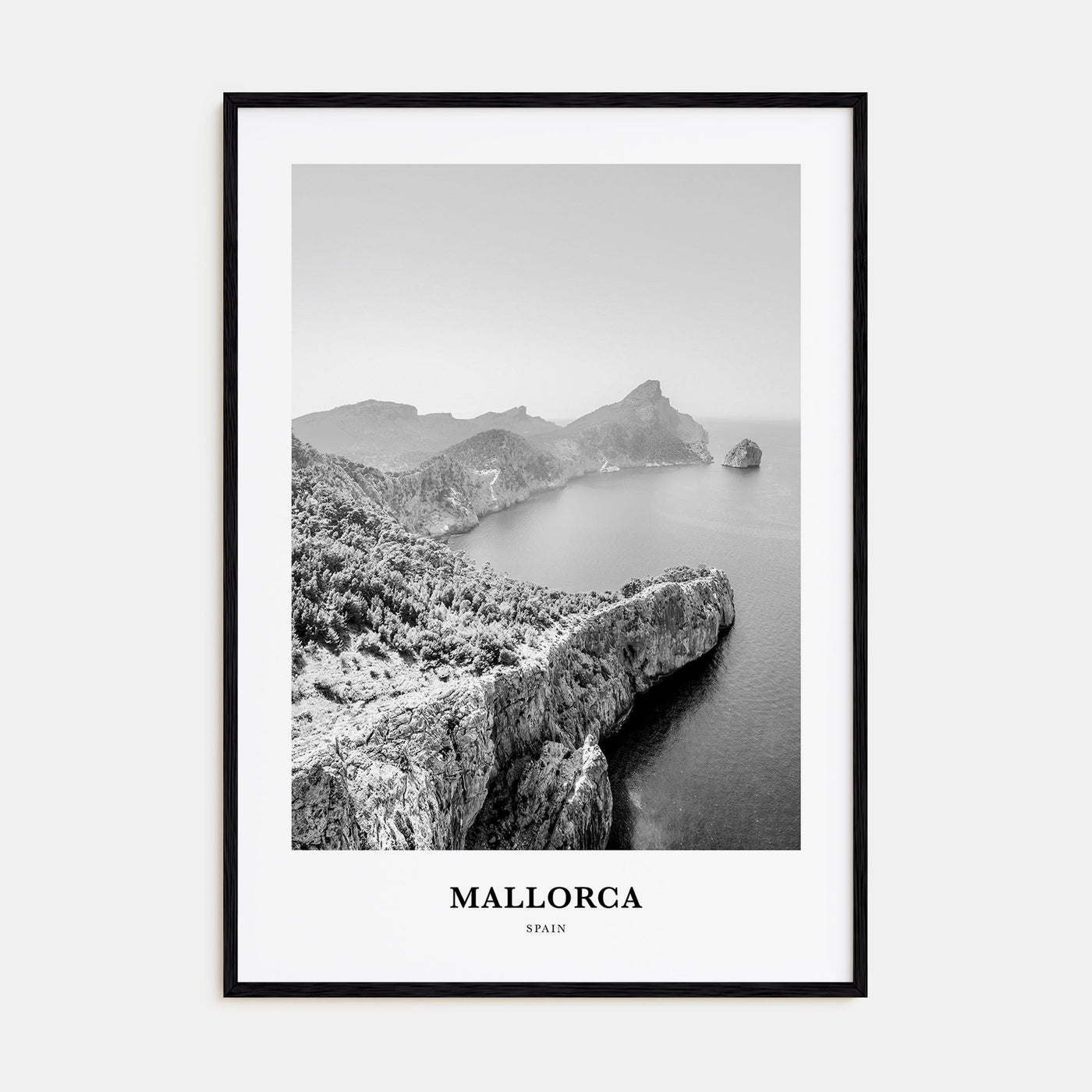 Mallorca Portrait B&W No 1 Poster