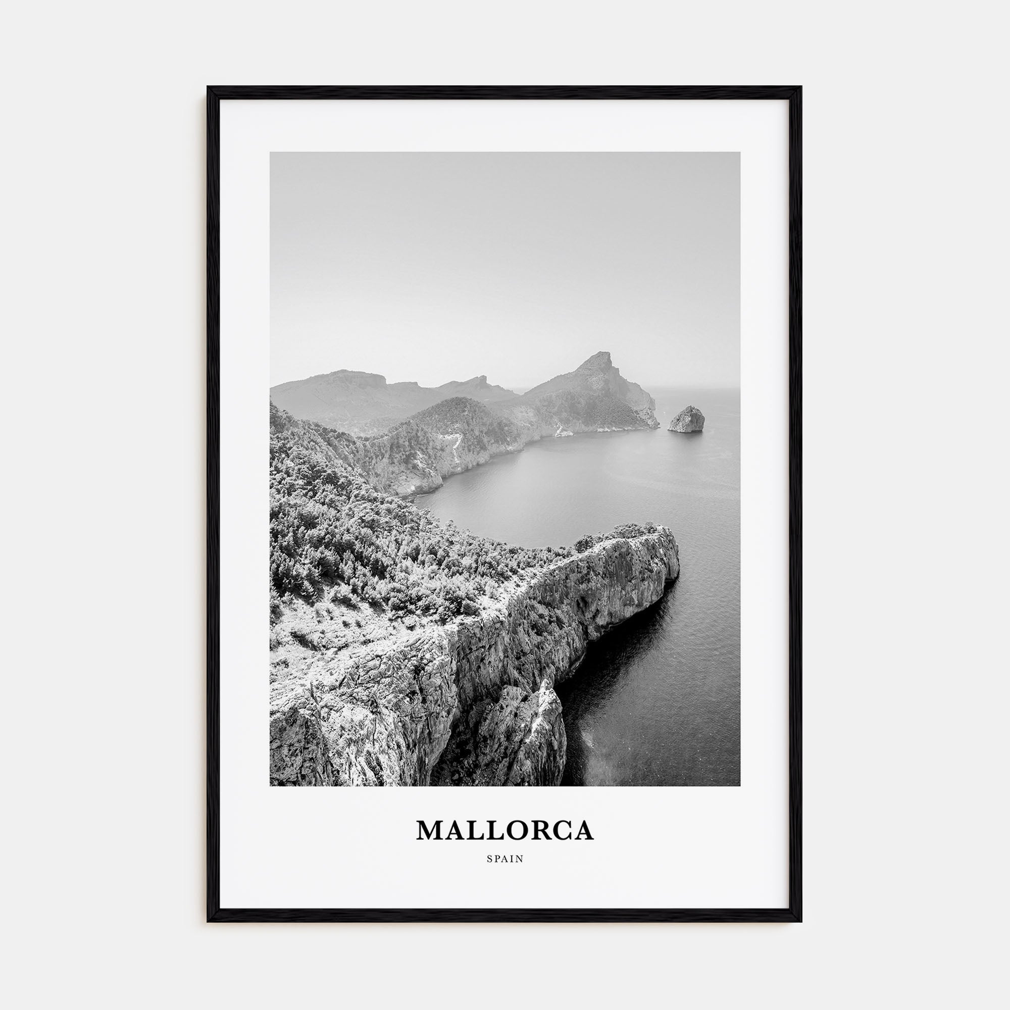 Mallorca Portrait B&W No 1 Poster
