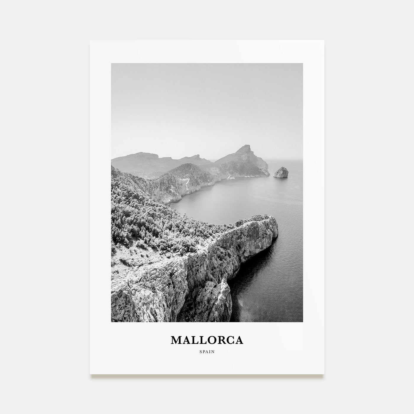 Mallorca Portrait B&W No 1 Poster