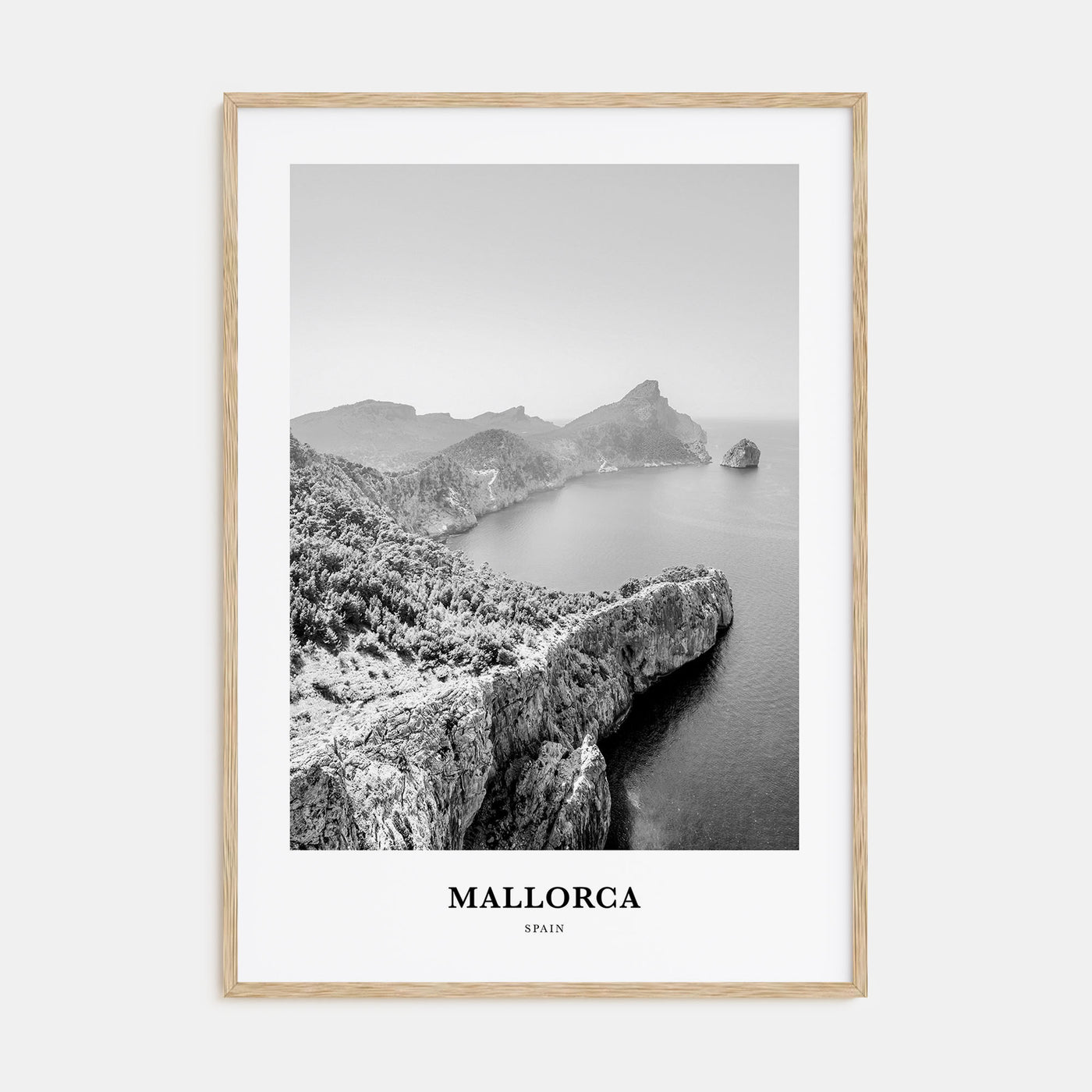 Mallorca Portrait B&W No 1 Poster