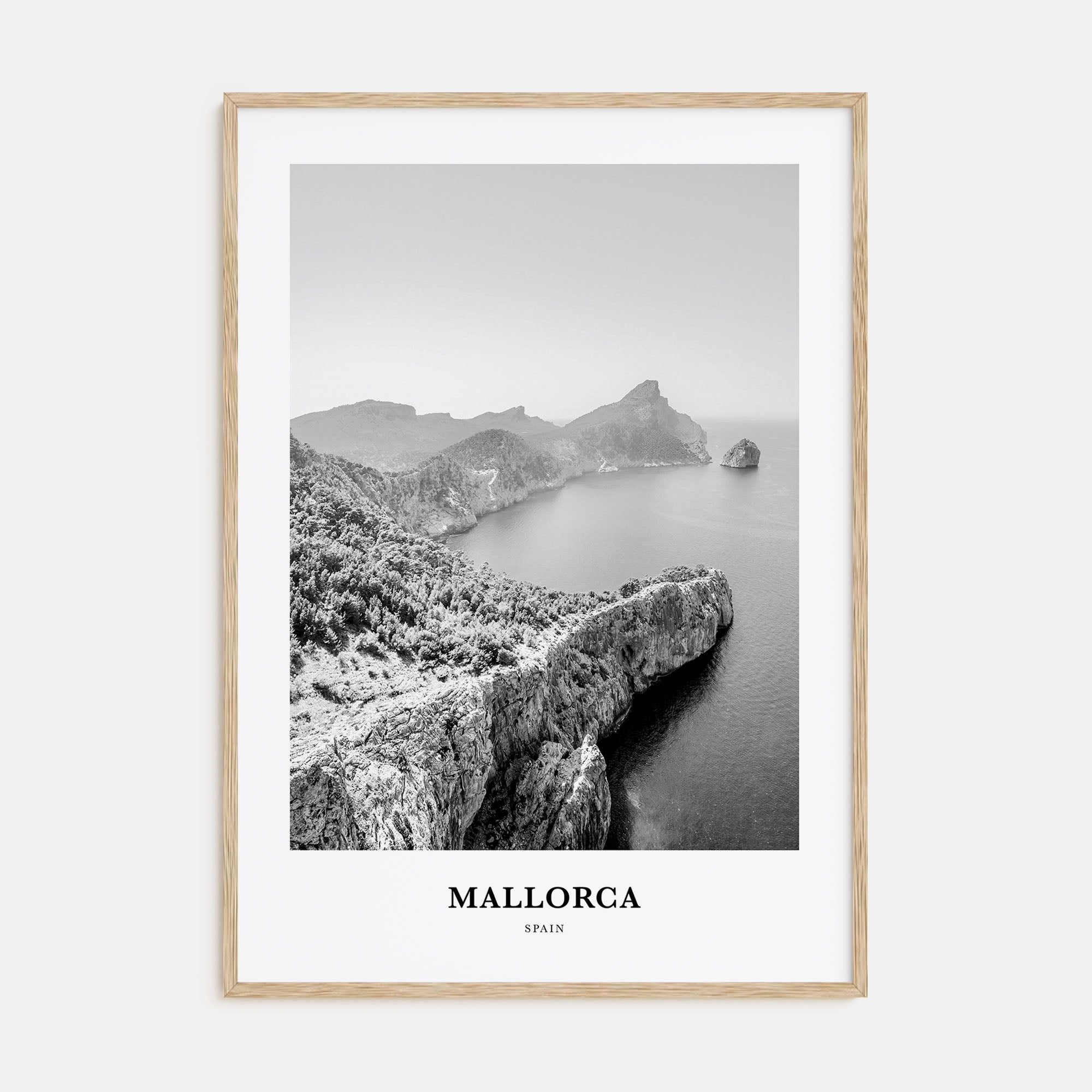 Mallorca Portrait B&W No 1 Poster