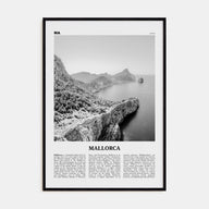 Mallorca Travel B&W No 1 Poster