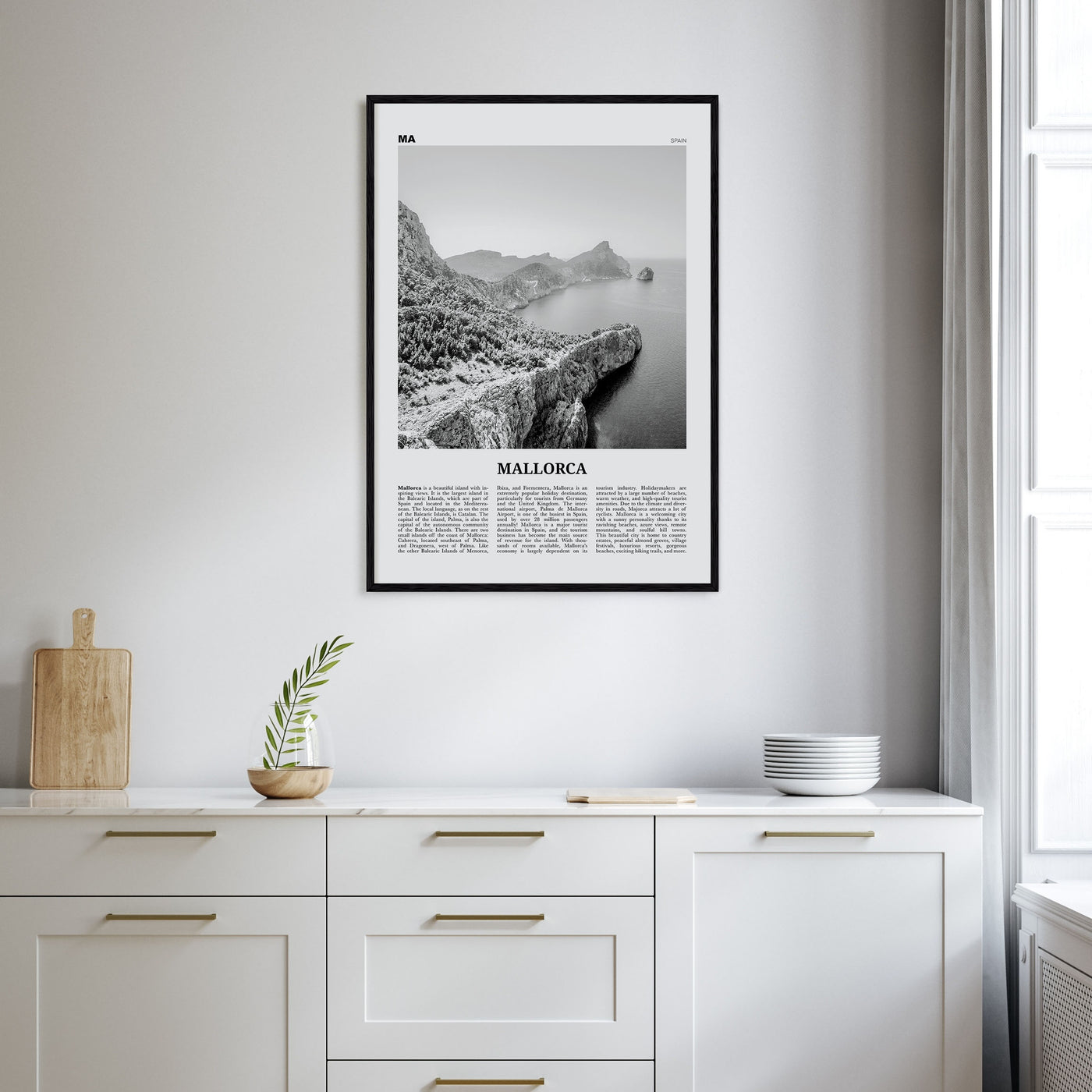 Mallorca Travel B&W No 1 Poster