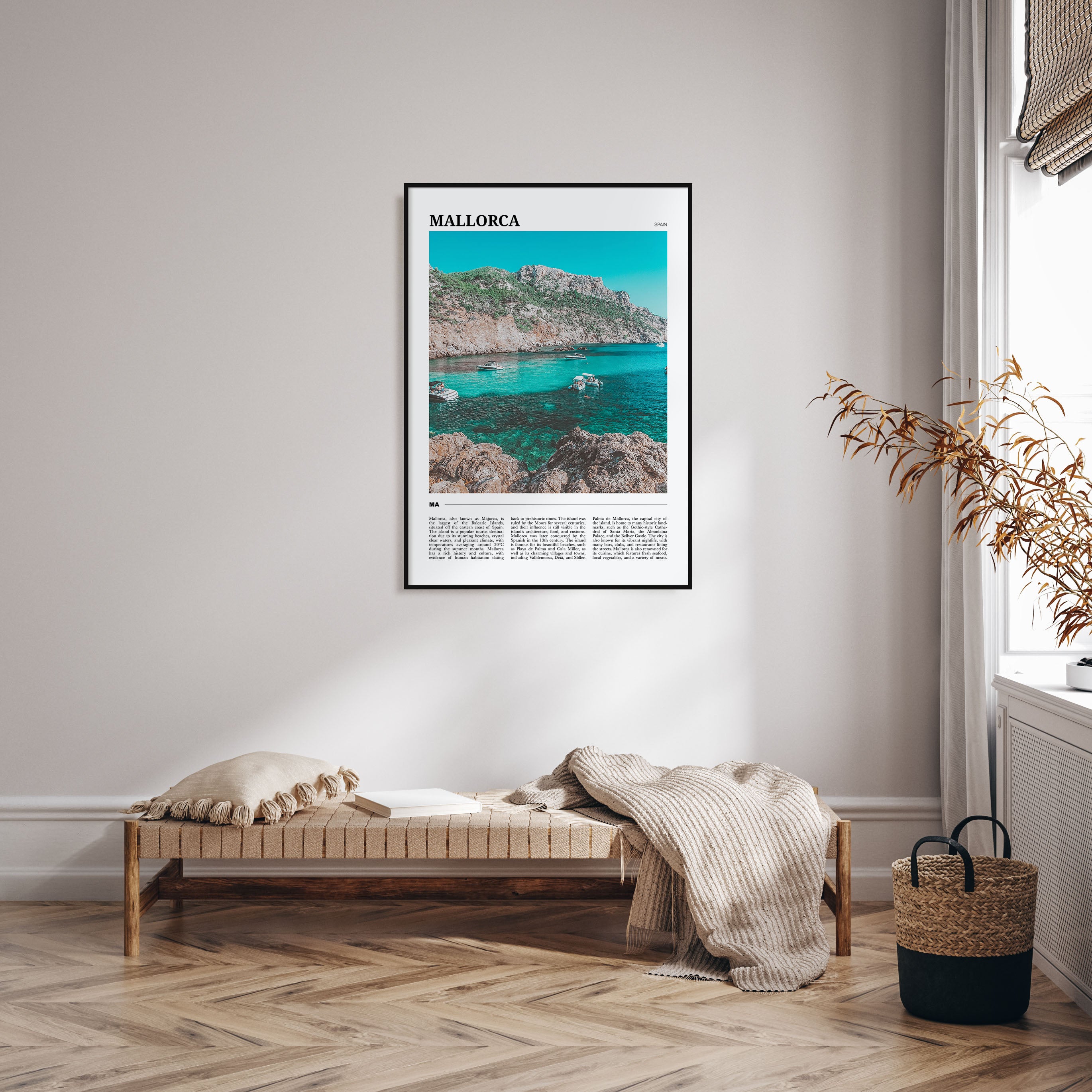 Mallorca Travel Color Poster