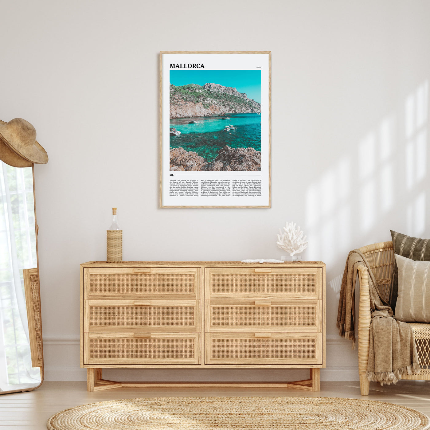 Mallorca Travel Color Poster