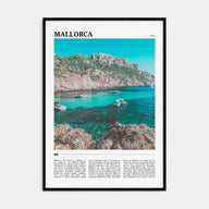 Mallorca Travel Color Poster