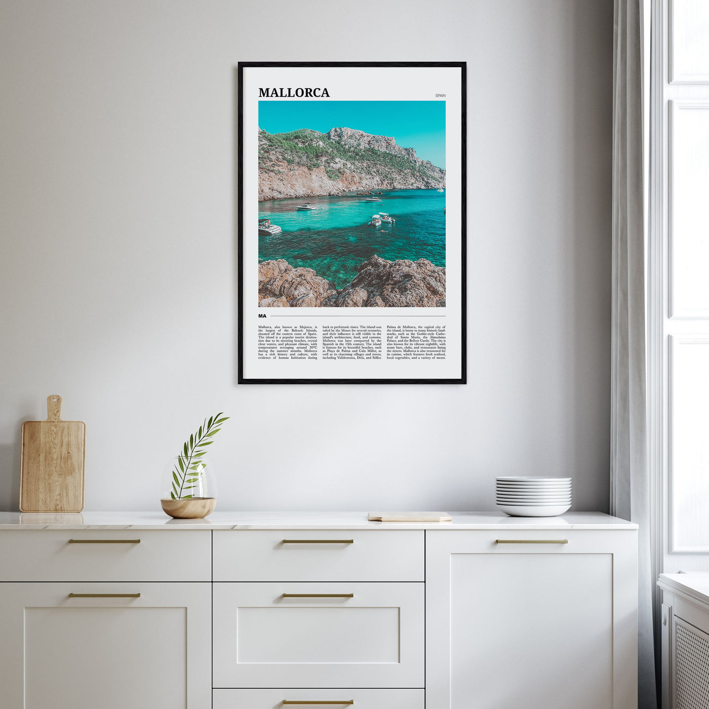 Mallorca Travel Color Poster