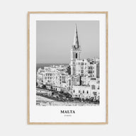 Malta Portrait B&W Poster