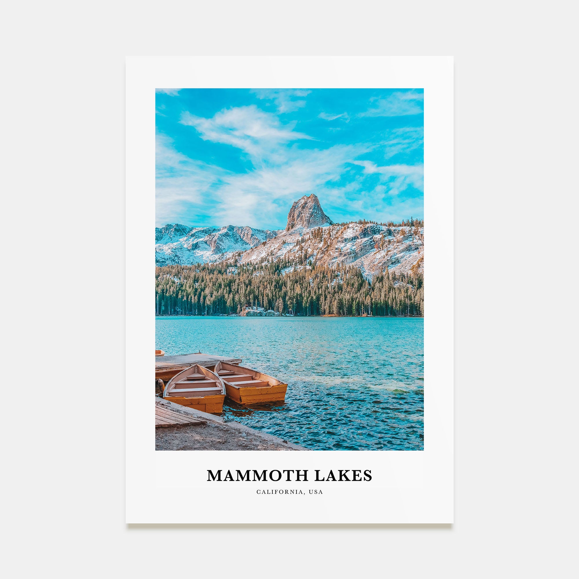 Mammoth Lakes Portrait Color Poster