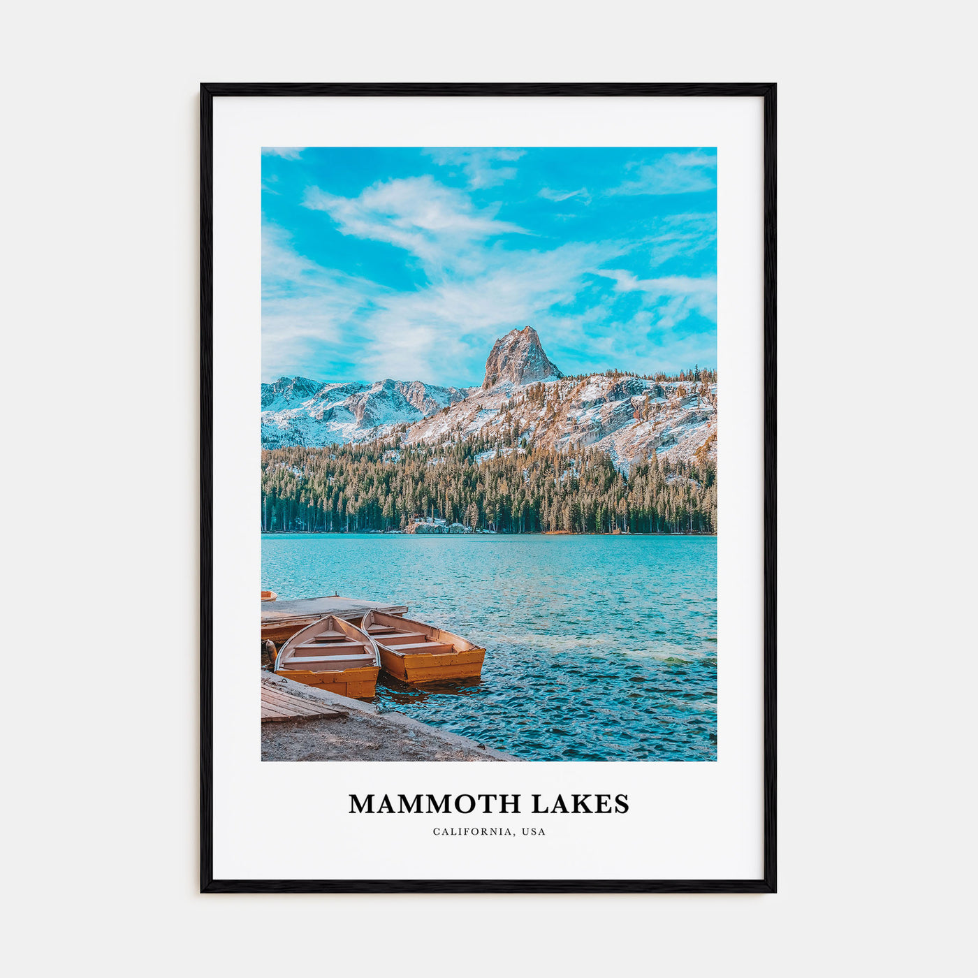 Mammoth Lakes Portrait Color Poster