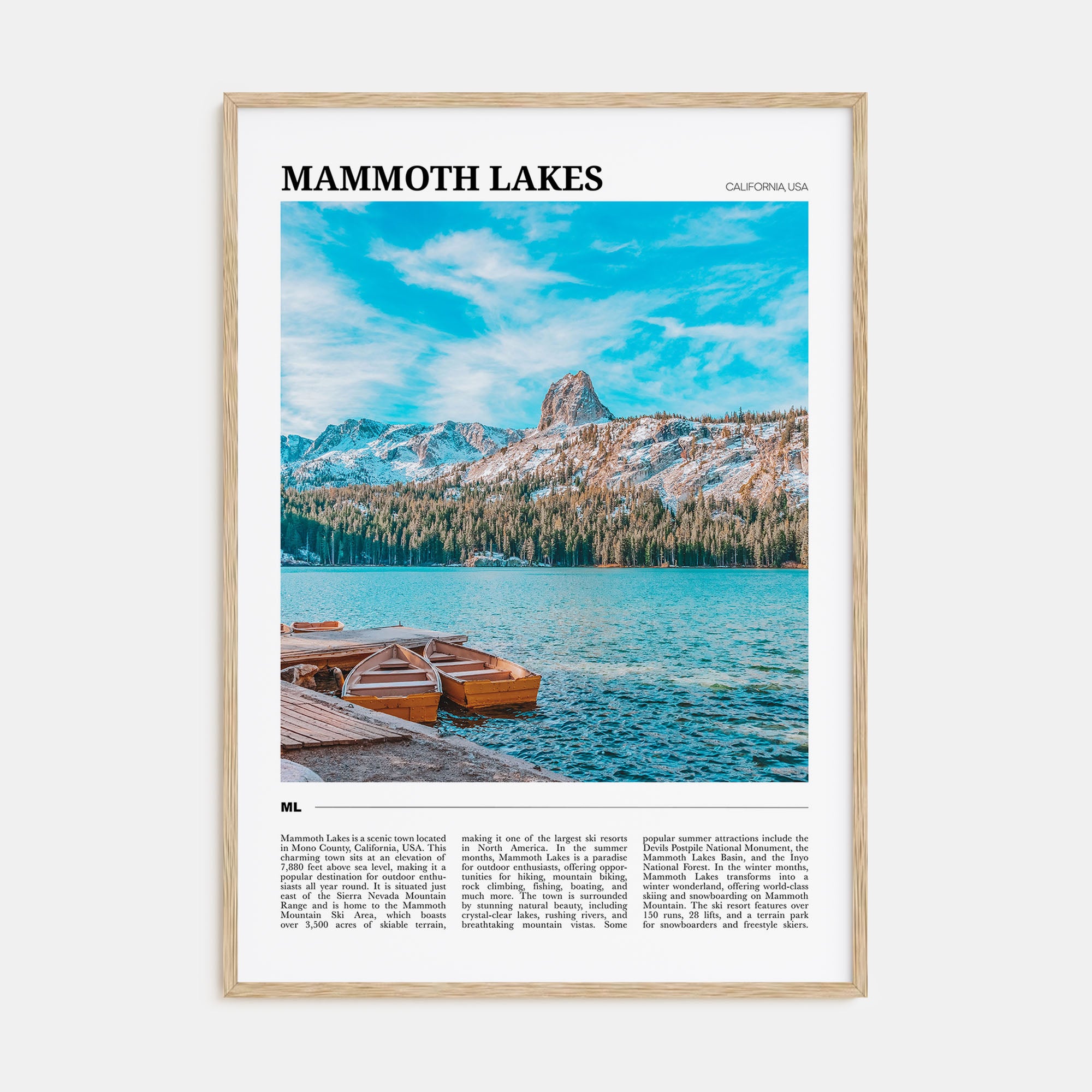 Mammoth Lakes Travel Color Poster