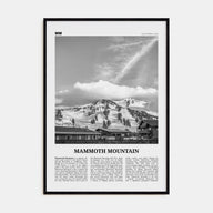 Mammoth Mountain Travel B&W Poster