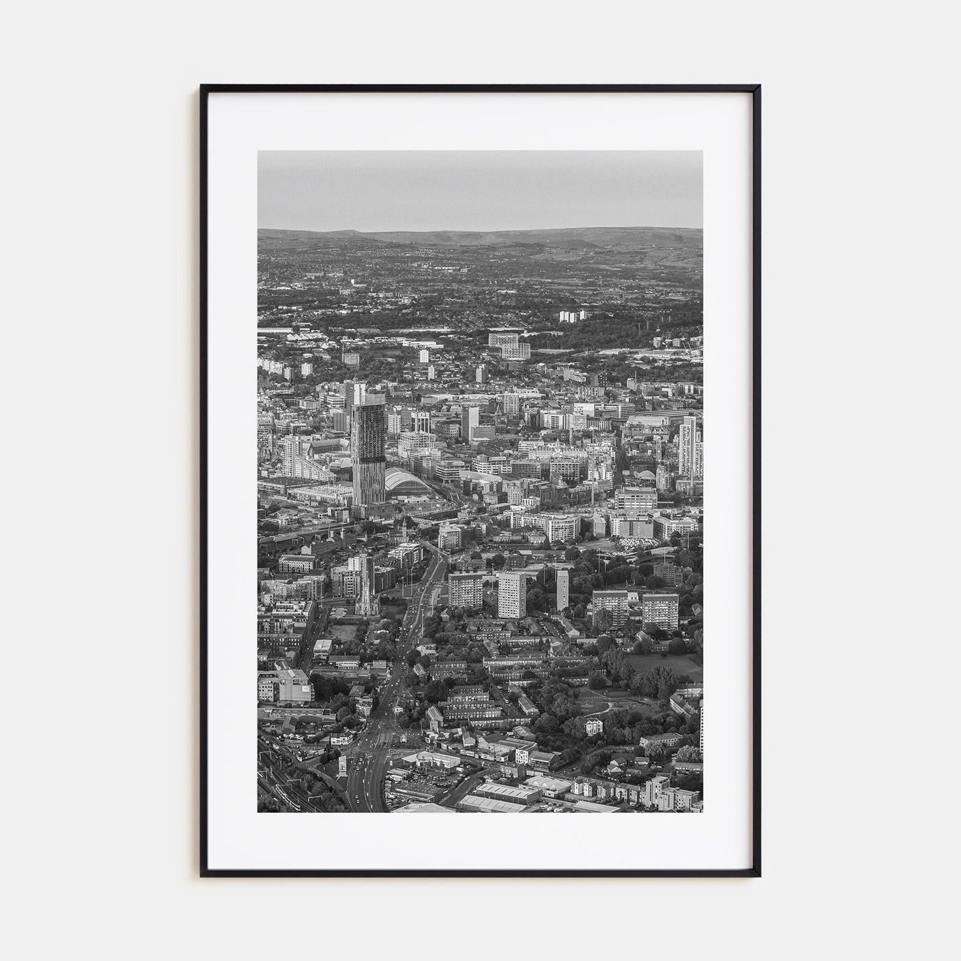 Manchester, England Photo B&W Poster