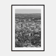 Manchester, England Photo B&W Poster