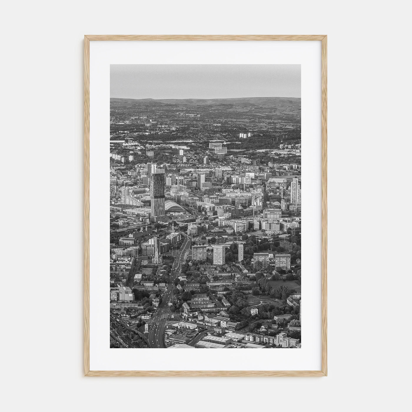Manchester, England Photo B&W Poster