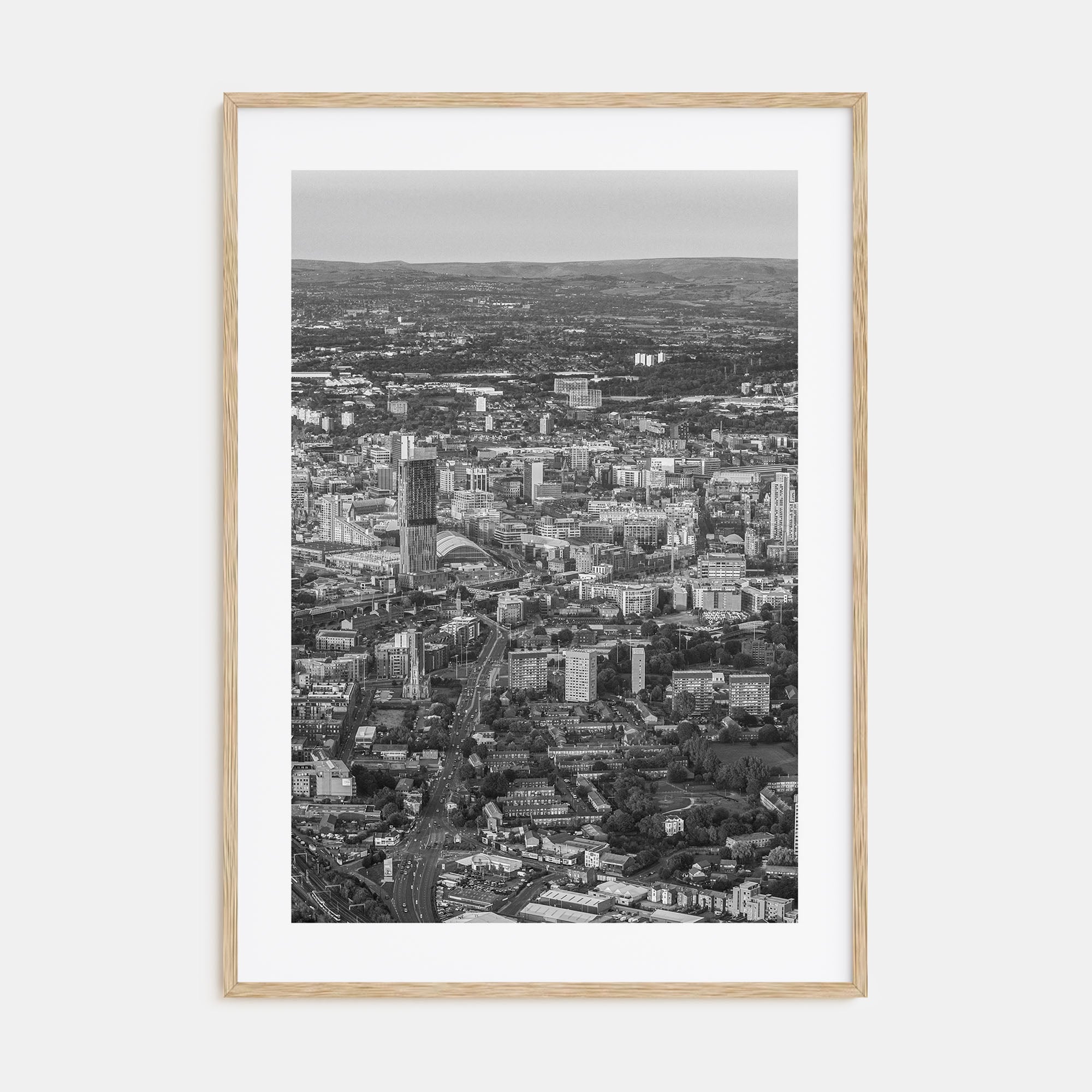 Manchester, England Photo B&W Poster