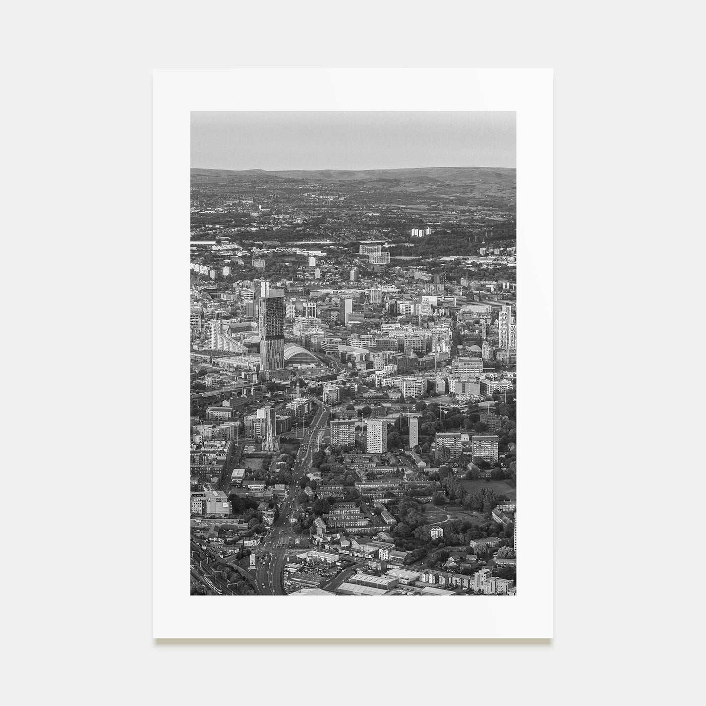 Manchester, England Photo B&W Poster