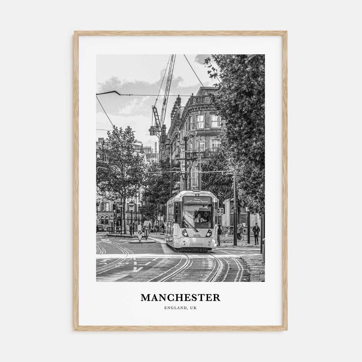 Manchester, England Portrait B&W No 1 Poster