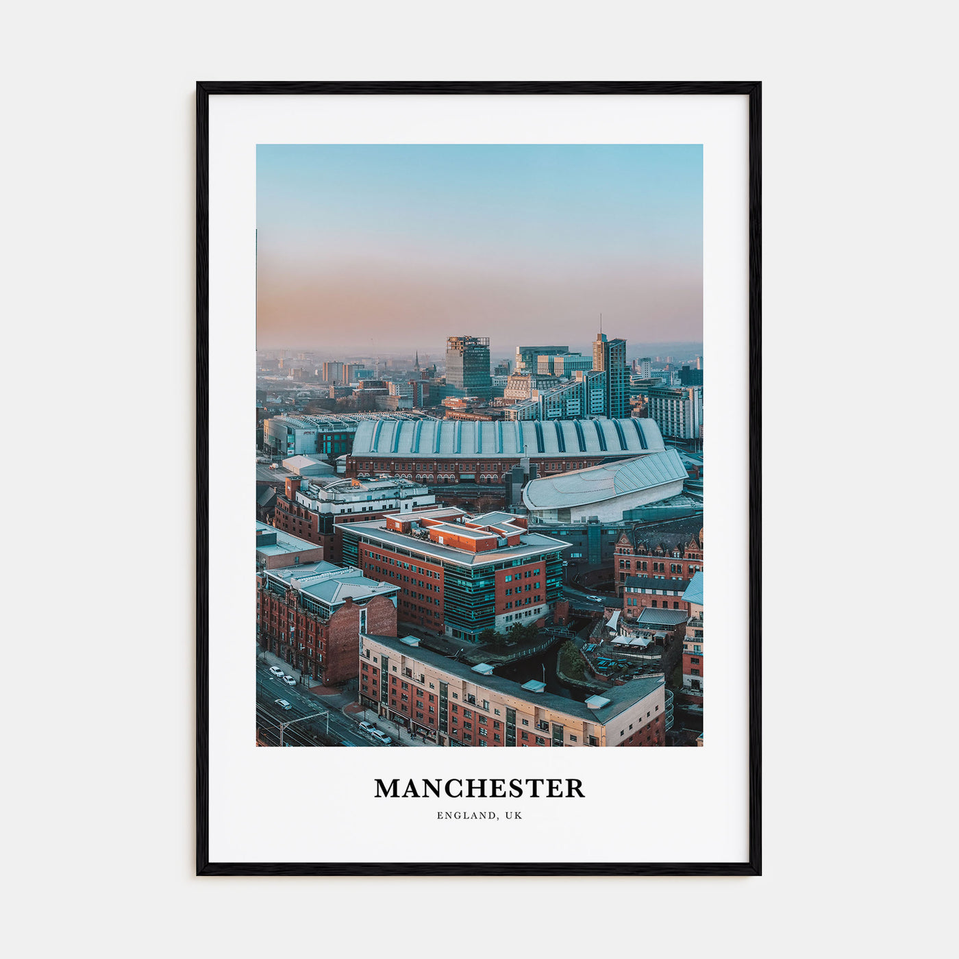 Manchester, England Portrait Color Poster