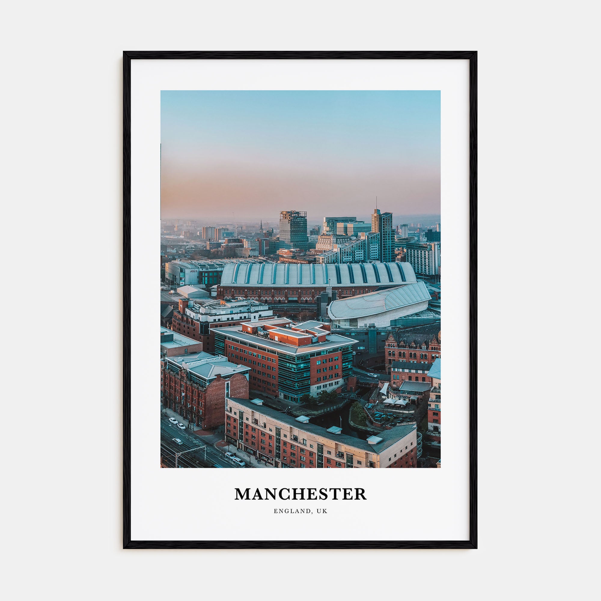 Manchester, England Portrait Color Poster