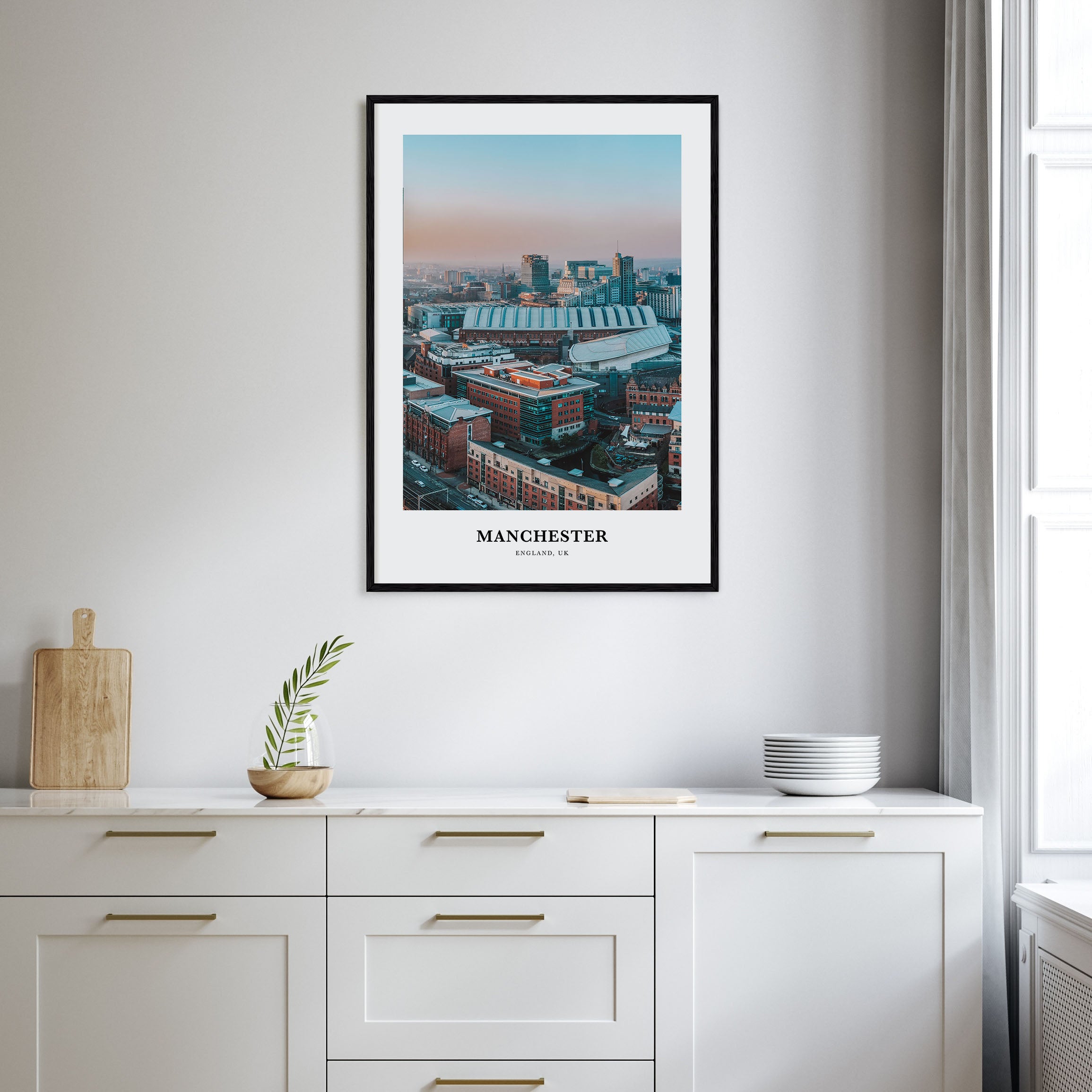 Manchester, England Portrait Color Poster