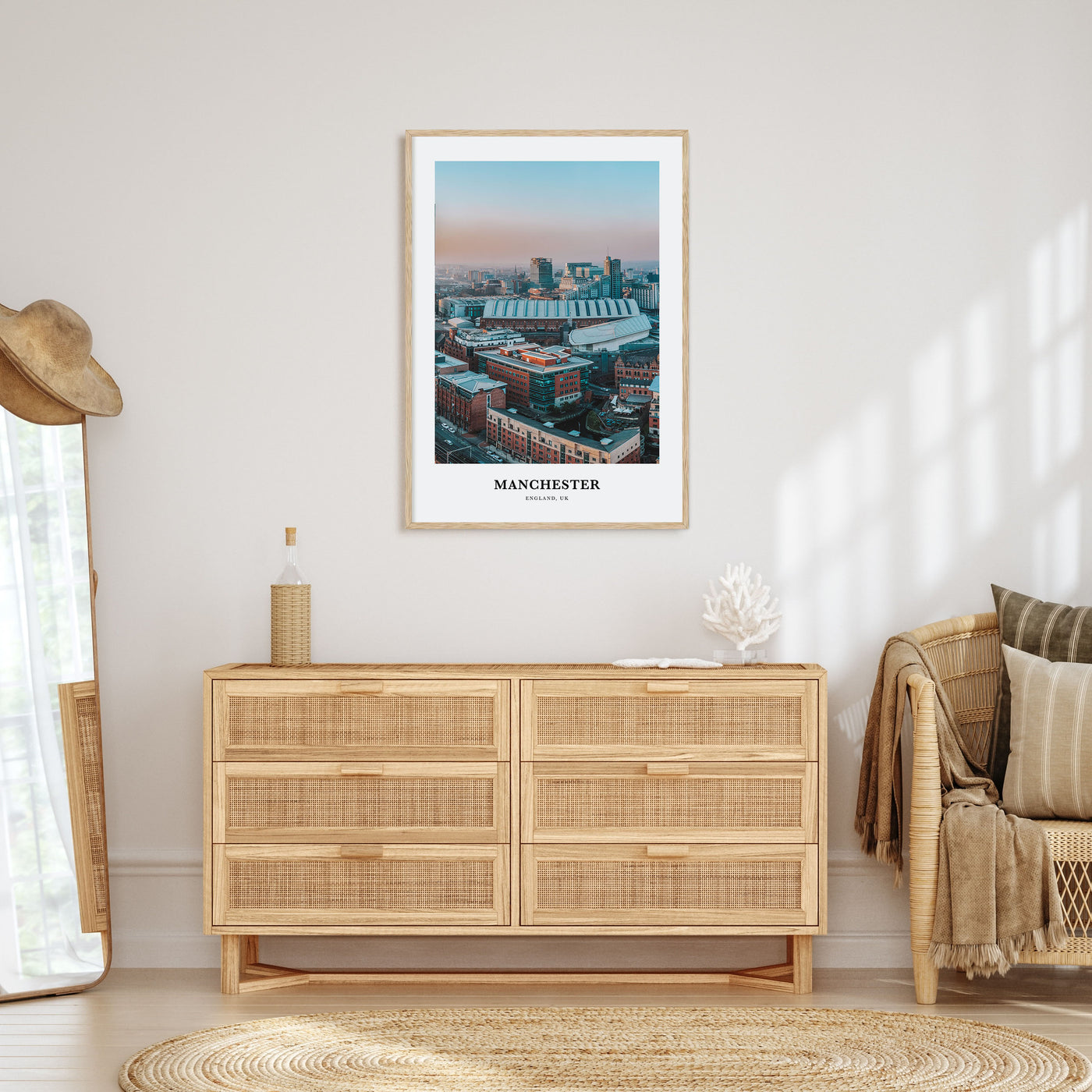 Manchester, England Portrait Color Poster