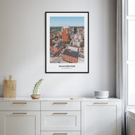 Manchester, New Hampshire Portrait Color Poster