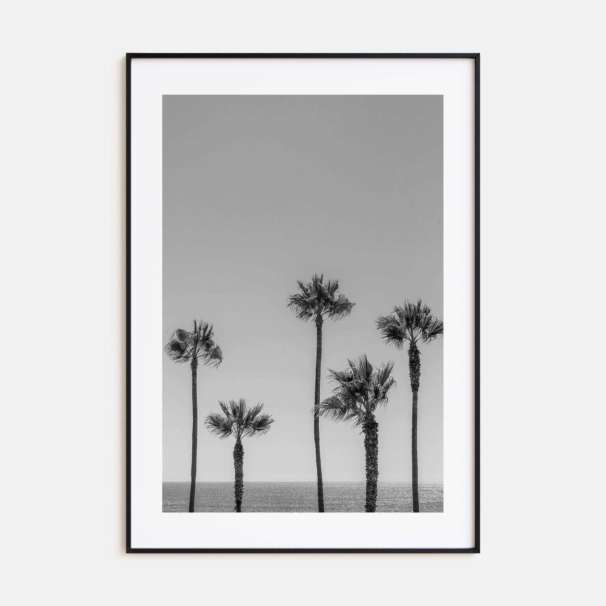 Manhattan Beach Photo B&W No 2 Poster