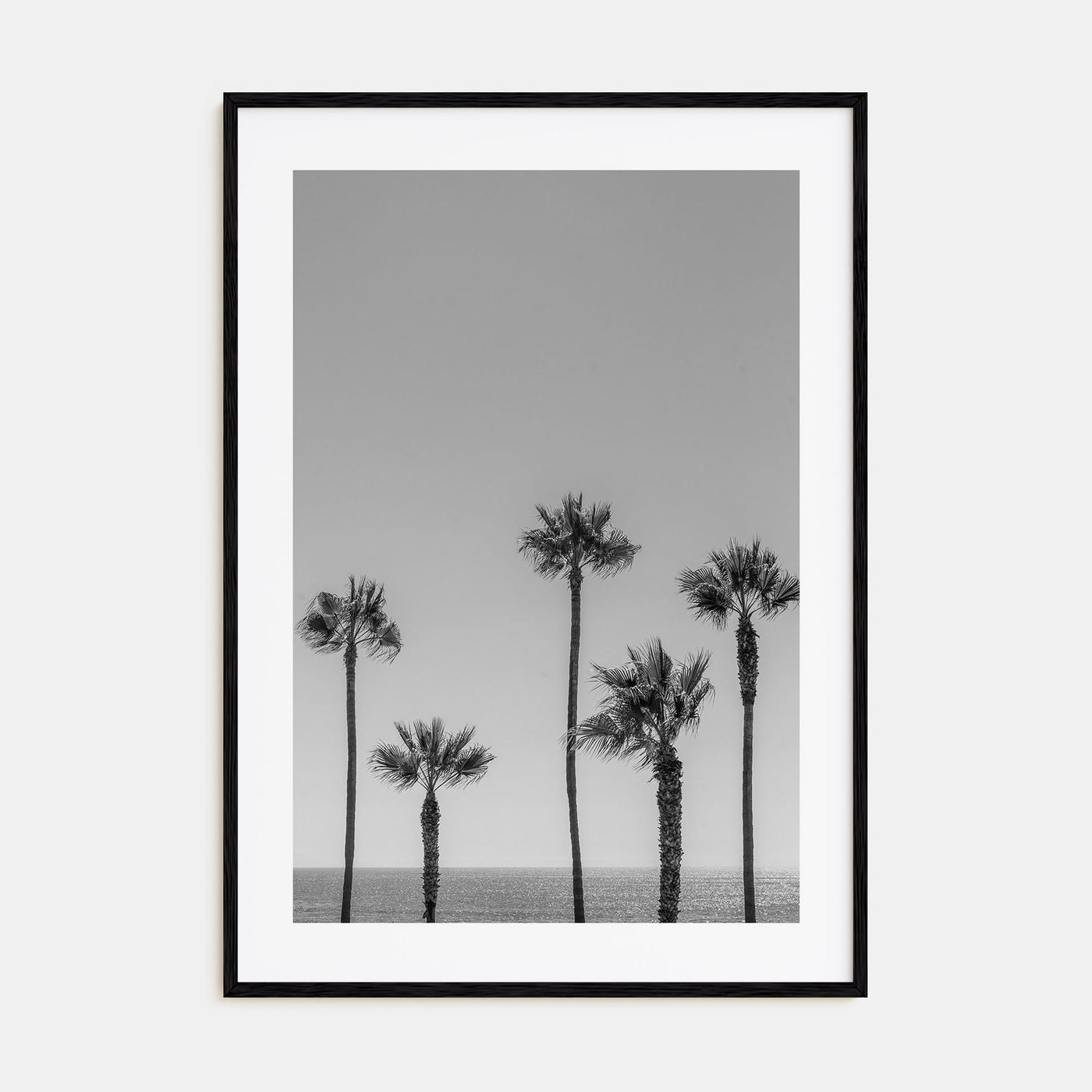 Manhattan Beach Photo B&W No 2 Poster