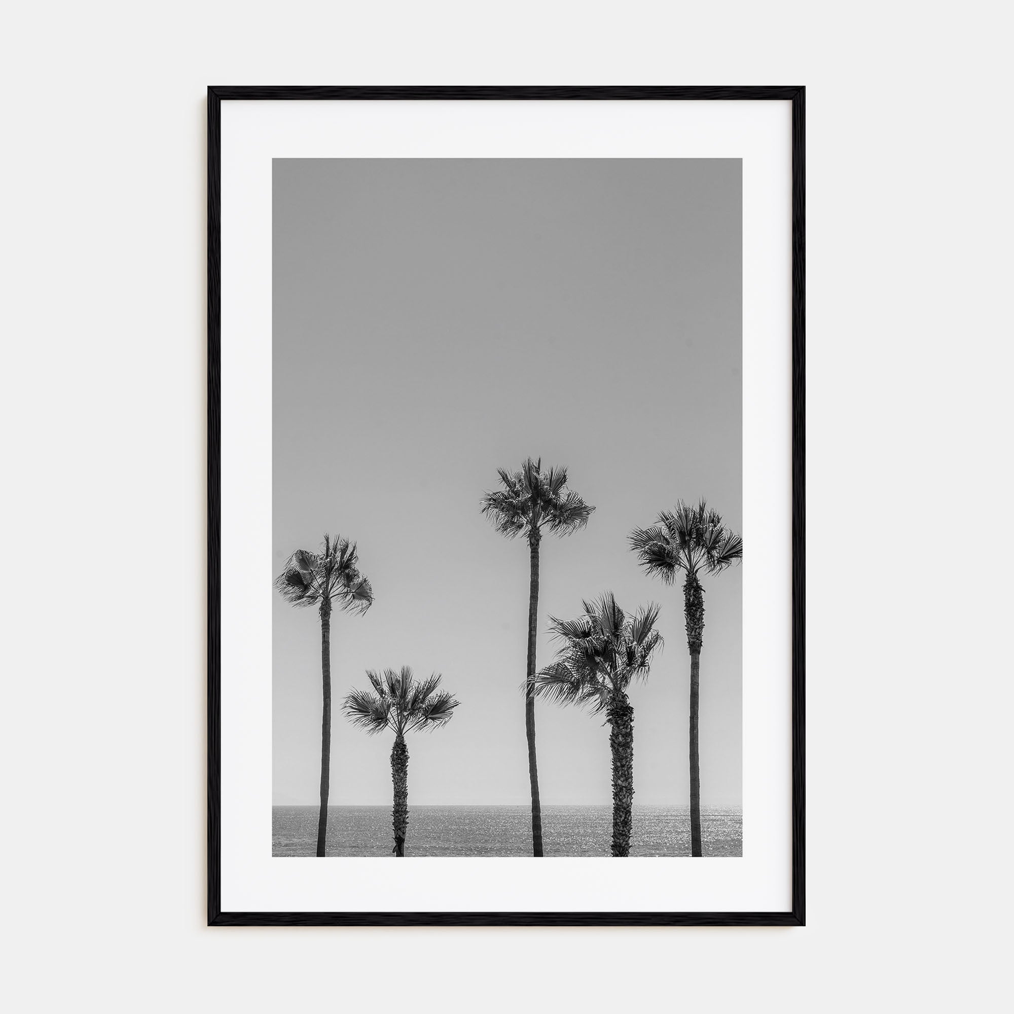 Manhattan Beach Photo B&W No 2 Poster