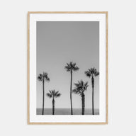 Manhattan Beach Photo B&W No 2 Poster