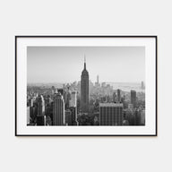 Manhattan Landscape B&W Poster