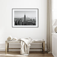 Manhattan Landscape B&W Poster
